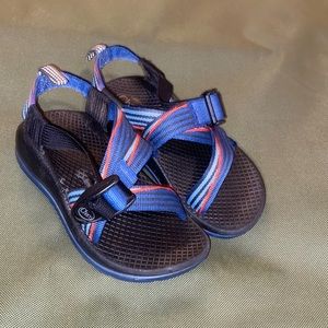 Kids Chaco EcoTread Sandals size 10 Blue Stripe